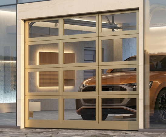 Панорамные ворота Алютех AluPro в Невинномысске