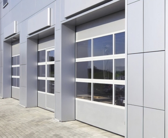 Панорамные ворота Алютех Alutrend в Невинномысске