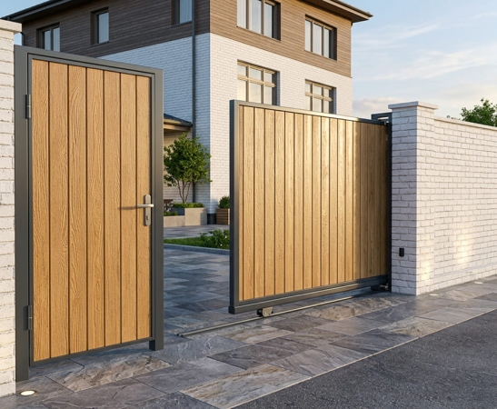 Деревянные ворота в Невинномысске